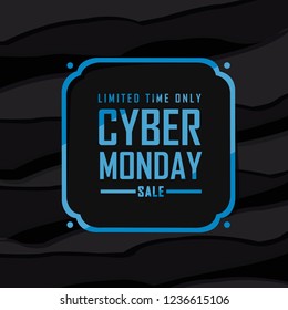 Cyber Monday sale . vector Background