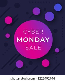 cyber monday sale vector banner design