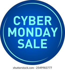 Cyber Monday Sale Vector Discount Sticker Tag