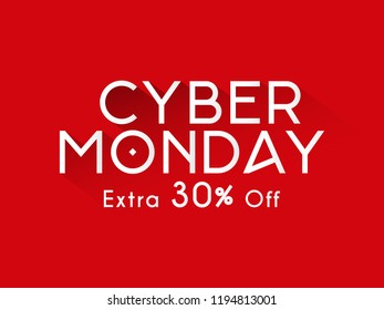Cyber Monday sale. Website header or banner design.Social media poster design with discount offer . Cyber Monday offers.