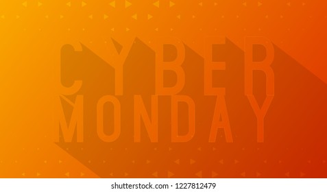 Cyber Monday sale. Website header or banner design.Social media poster, label design with discount offer . Cyber Monday offers.