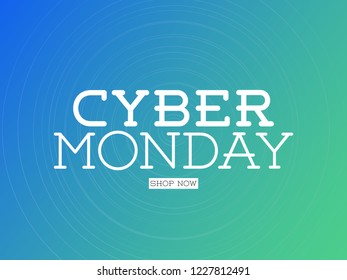 Cyber Monday sale. Website header or banner design.Social media poster, label design with discount offer . Cyber Monday offers.