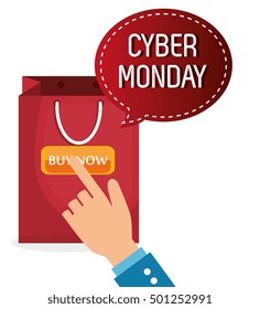 cyber monday shop bag