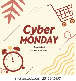 Cyber Monday Social Media Post Design: Eye-catching and Engaging Templates for High-Impact Marketing