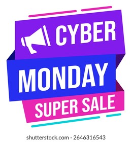 Cyber Monday super sale banners for ecommerce and online deals