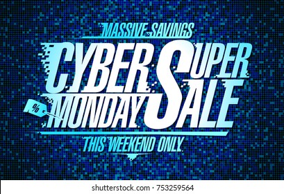 Cyber Montag Super-Poster-Design