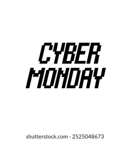 Diseño de tipografía Cyber Monday eps