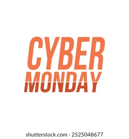Diseño de tipografía Cyber Monday eps