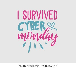 Diseño de tipografía de Cyber Monday para camisetas, tarjetas, ilustraciones de marcos, bolsas, tazas, pegatinas, vasos, fundas para teléfonos, impresión, etc.