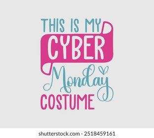 Cyber segunda-feira projeto de tipografia para t-shirt, cartões, quadro arte, bolsas, canecas, adesivos, tumblers, caixas de telefone, impressão etc.