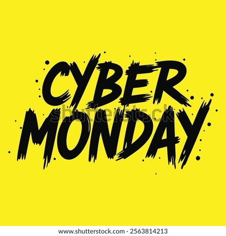 Cyber Monday Typography Stylish Design for the Best T-Shirt Logo