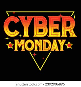 Cyber Monday typography t shirt design  Lettering design for greeting banners, Hand drawn lettering, Holiday quote, sticker, invitation, Silhouette, Funny Mouse Pads, Prints, Cards and Posters