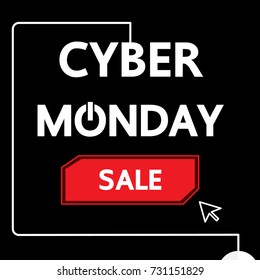 Cyber Monday vector business design.