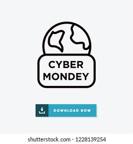 Cyber monday vector icon