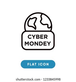 Cyber monday vector icon