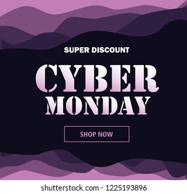 Cyber Monday. Vector illustration.