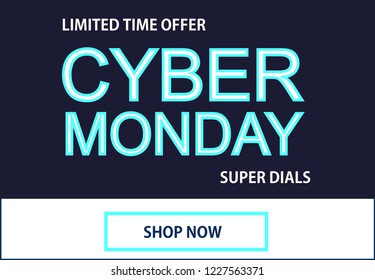 Cyber Monday. Vector illustration.