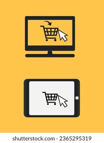 Cyber monday vector illustration. Cyber monday icon set