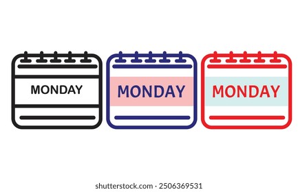 Ciberlunes por la Ilustración vectorial. Conjunto de iconos de lunes cibernético