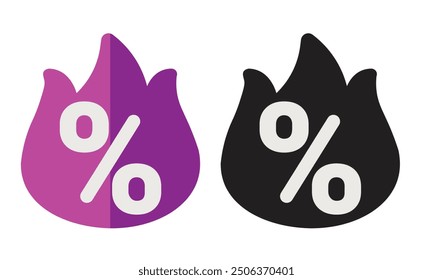 Cyber monday vector illustration. Cyber monday icon set Hot Sale free icon