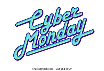 Cyber Monday vector logo illustration