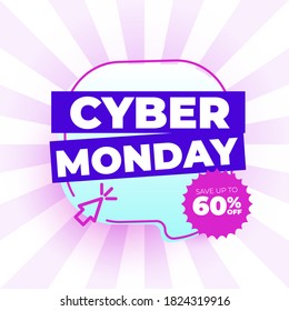 Cyber-Montag-weißer Hintergrund