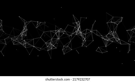 Cyber network connection structure. Technology connect big data. Vector science background. Business futuristic backdrop.