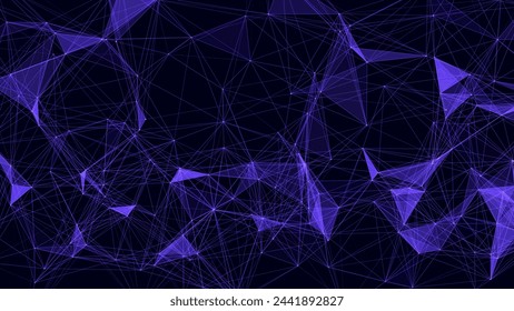 Cyber network connection structure. Technology connect big data. Vector science background. Business futuristic backdrop.