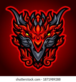 Cyber Phoenix Head for Logo