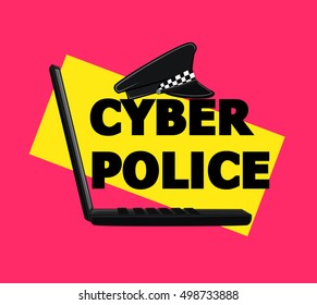 Cyber Police Vector Concept