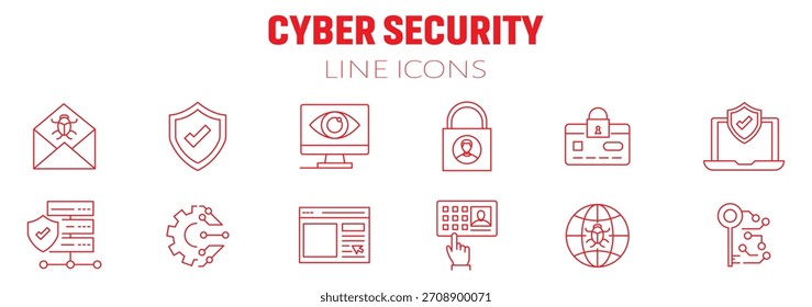 Cyber Protector icon. Monochrome simple Cybercrime icon for templates, web design and infographics
