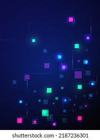 cyber punk background and link network, light background , digital background future, banner product and mainboard