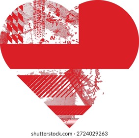 Cyber Punk Herzform . Minimales Kunstdesign. Noise Destroyed Heart Logo . Trendy Fehler Formen . Glitzernder Rahmen .Zerbrochener Effekt . Grunge-Textur. Distress-Effekt .vector