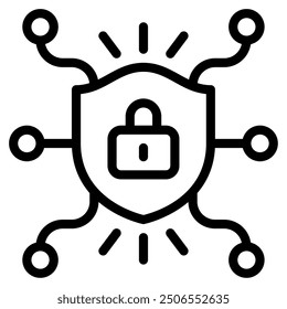 Cyber punk icon illustration Synth