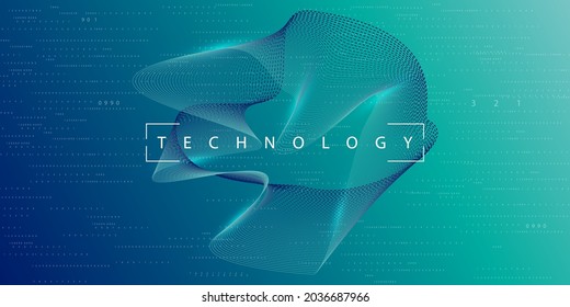 Cyber quantum computing background. Template design for software concept.