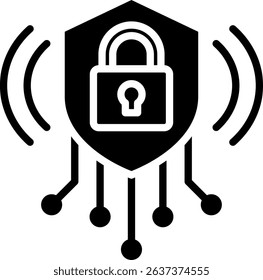 Cyber Resilience Icon Glyph Vector Illustration