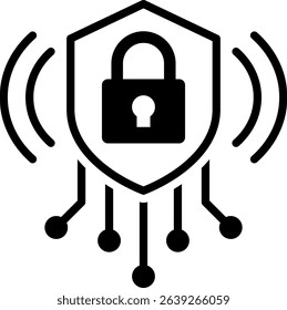 Cyber Resilience Icon Mixed Vector Illustration
