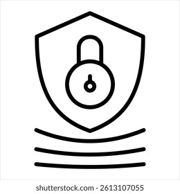 Cyber Resilience Line Icon Vector Illustration