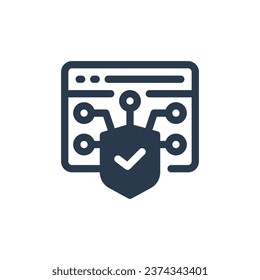 Cyber Resilience Resilient Systems Vector Icon Illustration