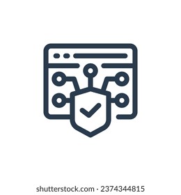 Cyber Resilience Resilient Systems Vector Icon Illustration