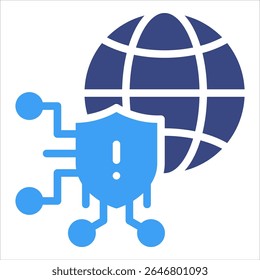 Cyber Risk Icon Element For Design