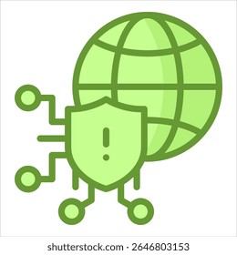 Cyber Risk Icon Element For Design