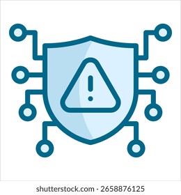 Elemento de icono de riesgo cibernético para diseño