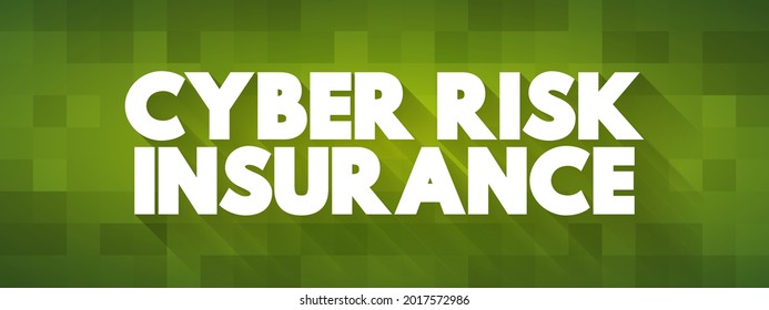 Cyber Risk Insurance Text Quote, Concept Background