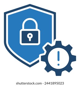 Cyber Risk Management icon vector illustration