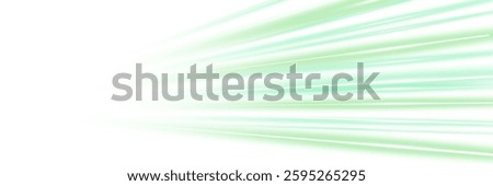 Cyber road with green fast moving speed lines. Digital highway with glowing streaks and motion blur. Ideal for high tech, transport and futuristic racing themes.