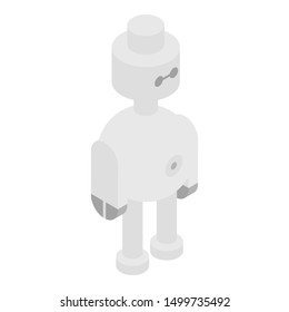 Cyber robot icon. Isometric of cyber robot vector icon for web design isolated on white background