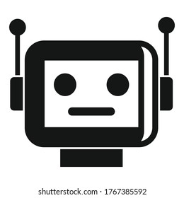 Cyber robot icon. Simple illustration of cyber robot vector icon for web design isolated on white background