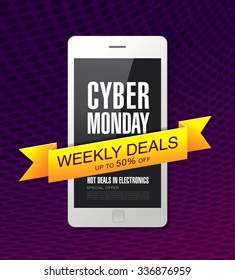 Cyber sale. Banner