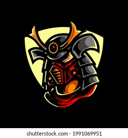 CYBER SAMURAI E SPORT MASCOT LOGO